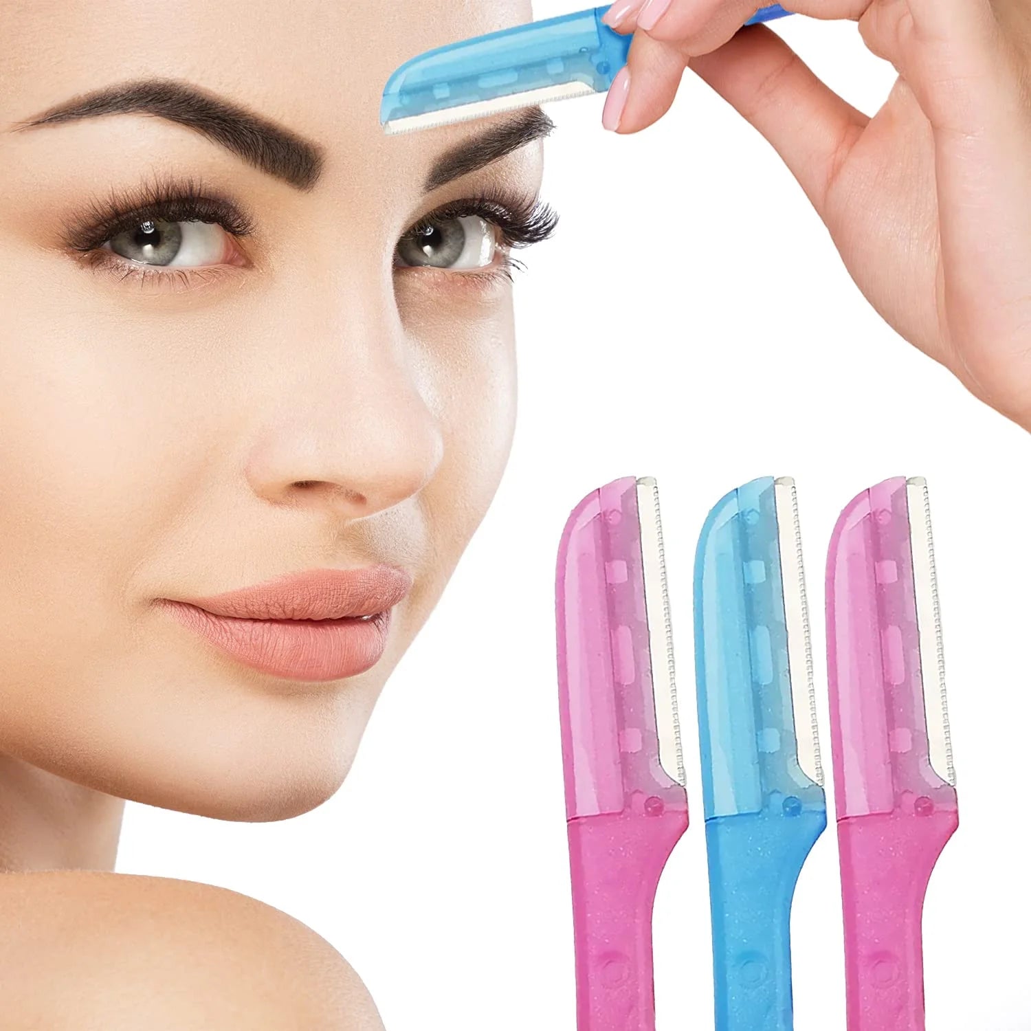 Set Of 4 Facial Razor, Micro Distance Eyebrow Scraper, Women Facial Trimmer, Men Women Hair Remover Face Razor Set Of 4 Facial Razor, Micro Distance Eyebrow Scraper, Women Facial Trimmer, Men Women Hair Remover Face Razor